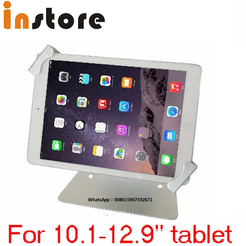 Tablet Security Lock Display Stand Flexible Tablet Holder Lock Lockable Kiosk Desktop Anti Theft For I-pad 10.1~12.9"
