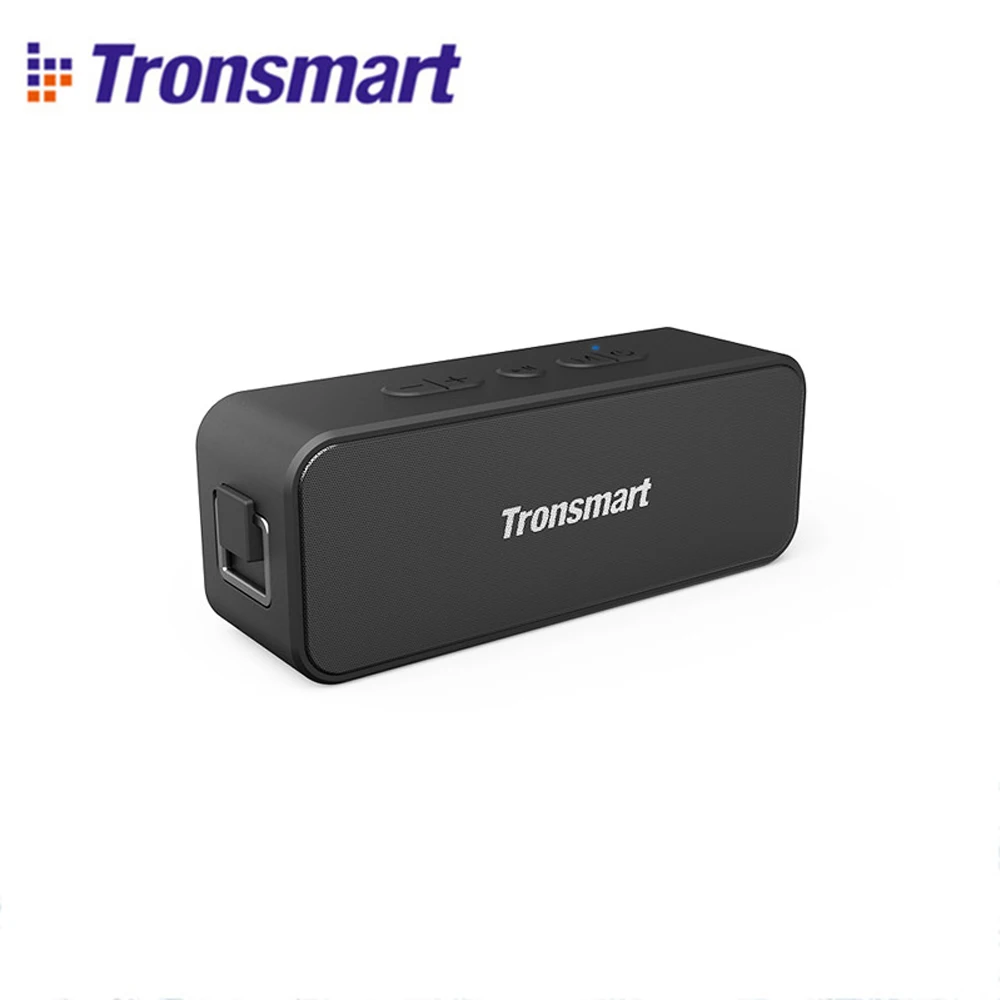 Black Tronsmart T2 Plus Bluetooth 5,0 динамик 20 Вт портативный динамик 24 ч Колонка IPX7 водонепроницаемый Саундбар TWS голосовой помощник Micro SD - Цвет: Black