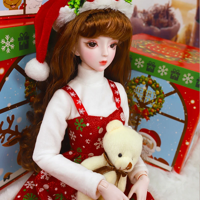 Allaosify 1/3 платье куклы 60 см BJD платье куклы 1/3 рождественское платье