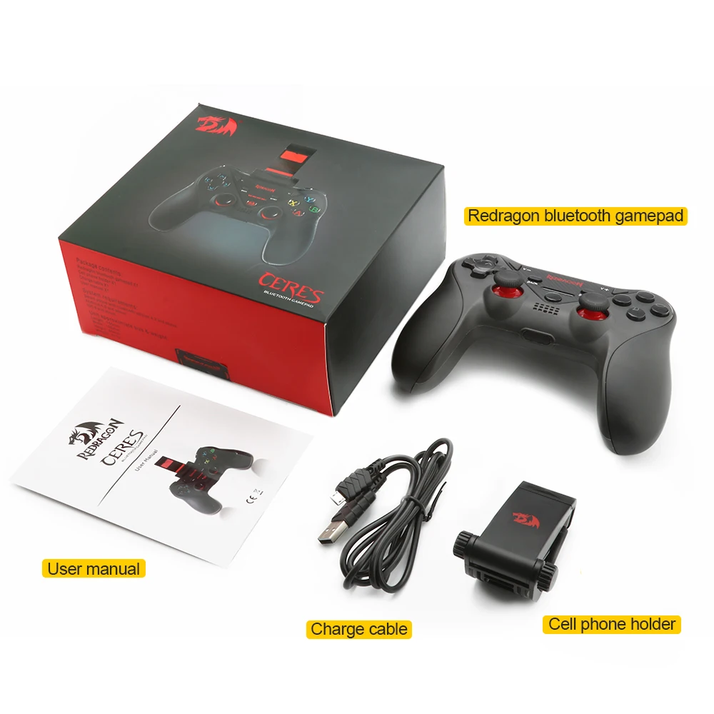 Redragon G812 беспроводной геймпад Bluetooth игровой контроллер Джойстик для ПК android телефон ТВ коробка переключатель Play Station 4 PS4 ISO