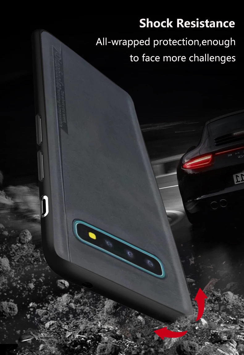 FM. HGQ роскошный магнитный автомобильный чехол-держатель для samsung Galaxy S10 S9 S8 Plus чехол для телефона чехол для samsung Galaxy S10 E тонкий из искусственной кожи чехол