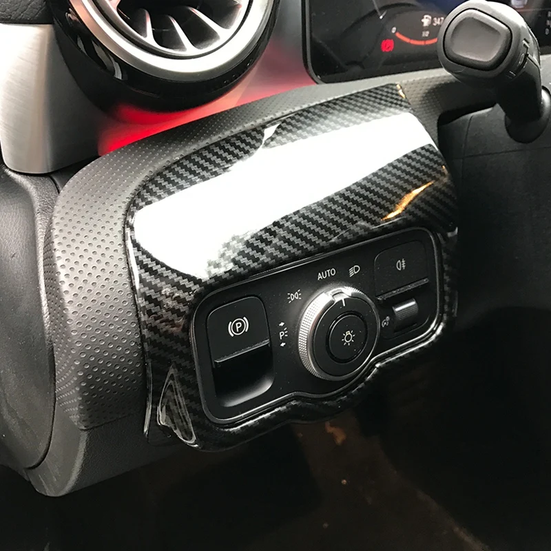 Автомобильный светильник, панель управления, накладка, наклейка для Mercedes Benz a Class W177 C118 A180 A200 A220 Cla200, аксессуары для стайлинга автомобилей