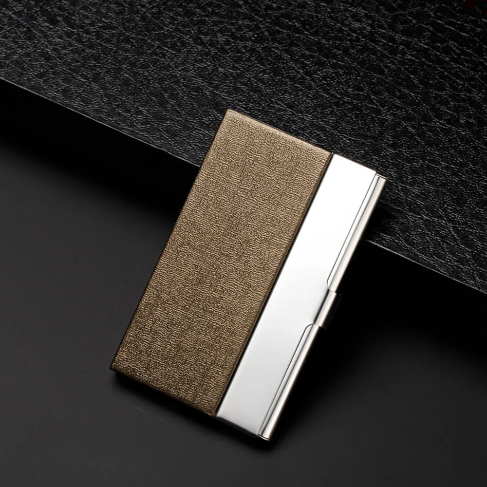 Long stainless steel business card case Pocket Stainless Steel Metal Business Card Holder Case ID Credit Wallet 1104#B