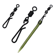 20 штук, аксессуары для ловли карпа, подвесные Вертлюги, стандартный размер 8/12, Быстросменные Карповые снасти, соединительные зажимы для ловли карпа