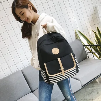 

Backpack 2020 new student school bag canvas college style large-capacity outdoor travel leisure bag