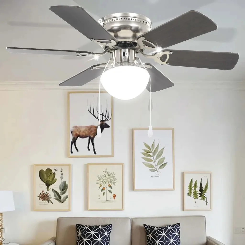 

VidaXL Ornate Ceiling Fan With Light 82 Cm Dark Brown Easy To Assemble Dining Room Fan With Ceiling Light 230V