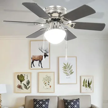 

VidaXL Ornate Ceiling Fan With Light 82 Cm Dark Brown Easy To Assemble Dining Room Fan With Ceiling Light 230V