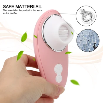 Female Masturbator Sex Toys for Women Clitoris Stimulator Tongue Oral Licking Vibrator Nipple Sucker massage Vibrator 4