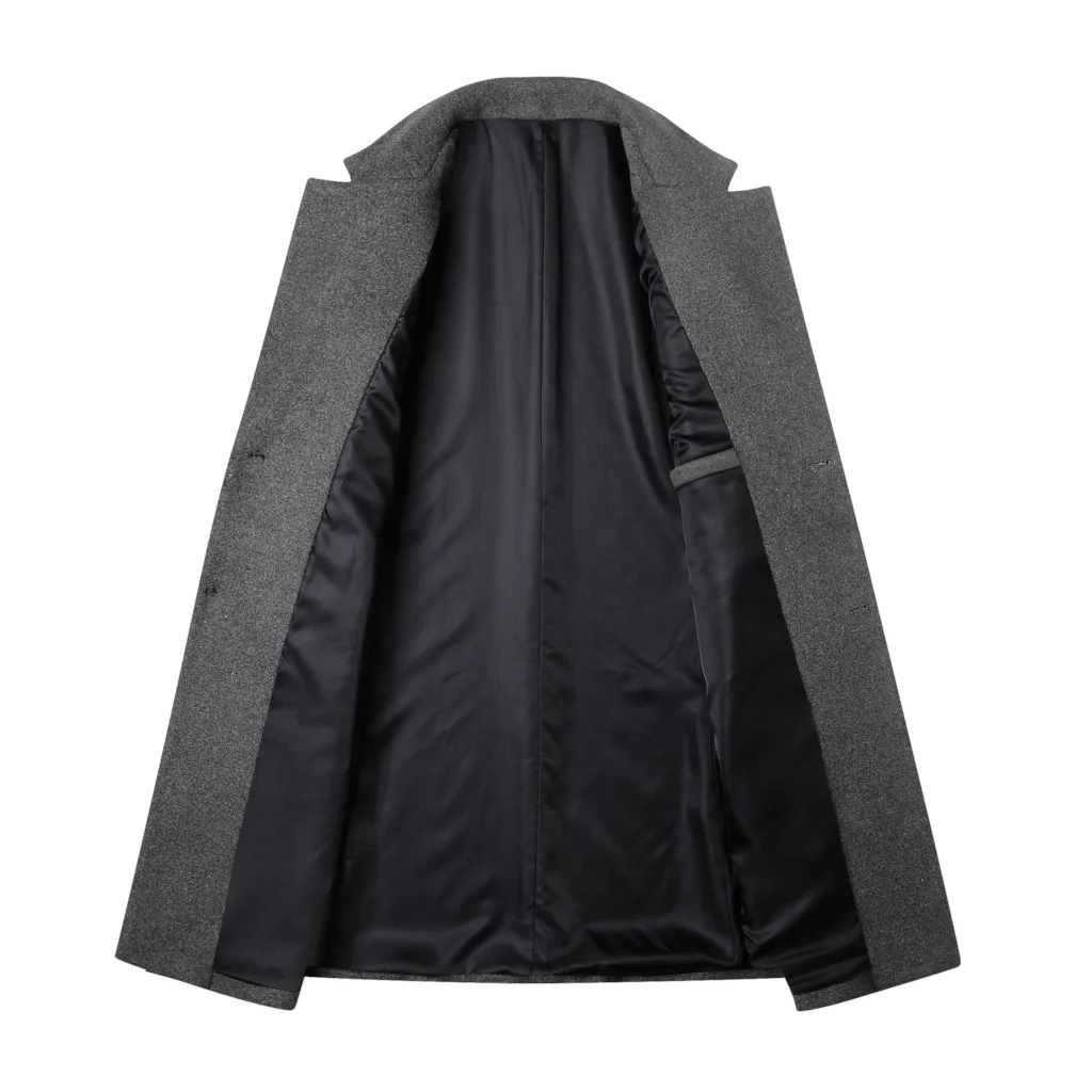 Длинная зимняя куртка, пальто для мужчин, Manteau Homme, повседневный тонкий мужской длинный плащ, мужской модный теплый однотонный плащ с воротником