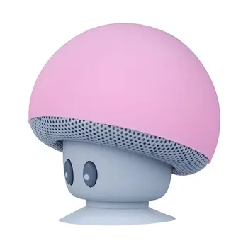

Cartoon Mushroom Wireless Bluetooth Speaker Waterproof Suction Cup Handfree Mini Speaker Audio Outdoor Portable Stereo Subwoofer