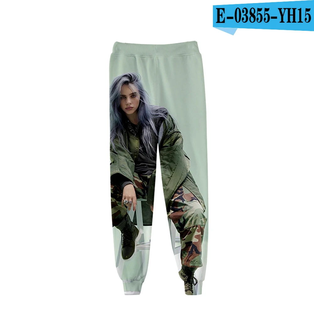3D pants Популярные повседневные брюки Billie Eilish3D, мужские и женские модные новые осенние и зимние 3D комфортный для мальчиков и девочек белые спортивные штаны - Цвет: 3D pants