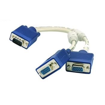 

VGA one-to-two connection cable Computer monitor cable distribution cable 0.25m