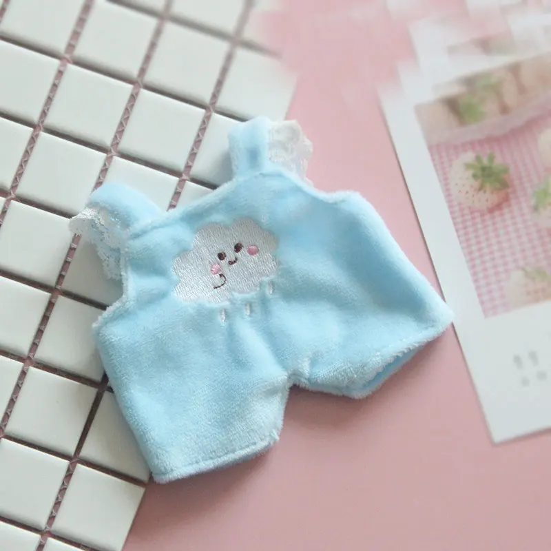 Синяя кукольная одежда 20 см детская одежда exo love bean кукла шляпа брюки футболка костюм куклы аксессуары