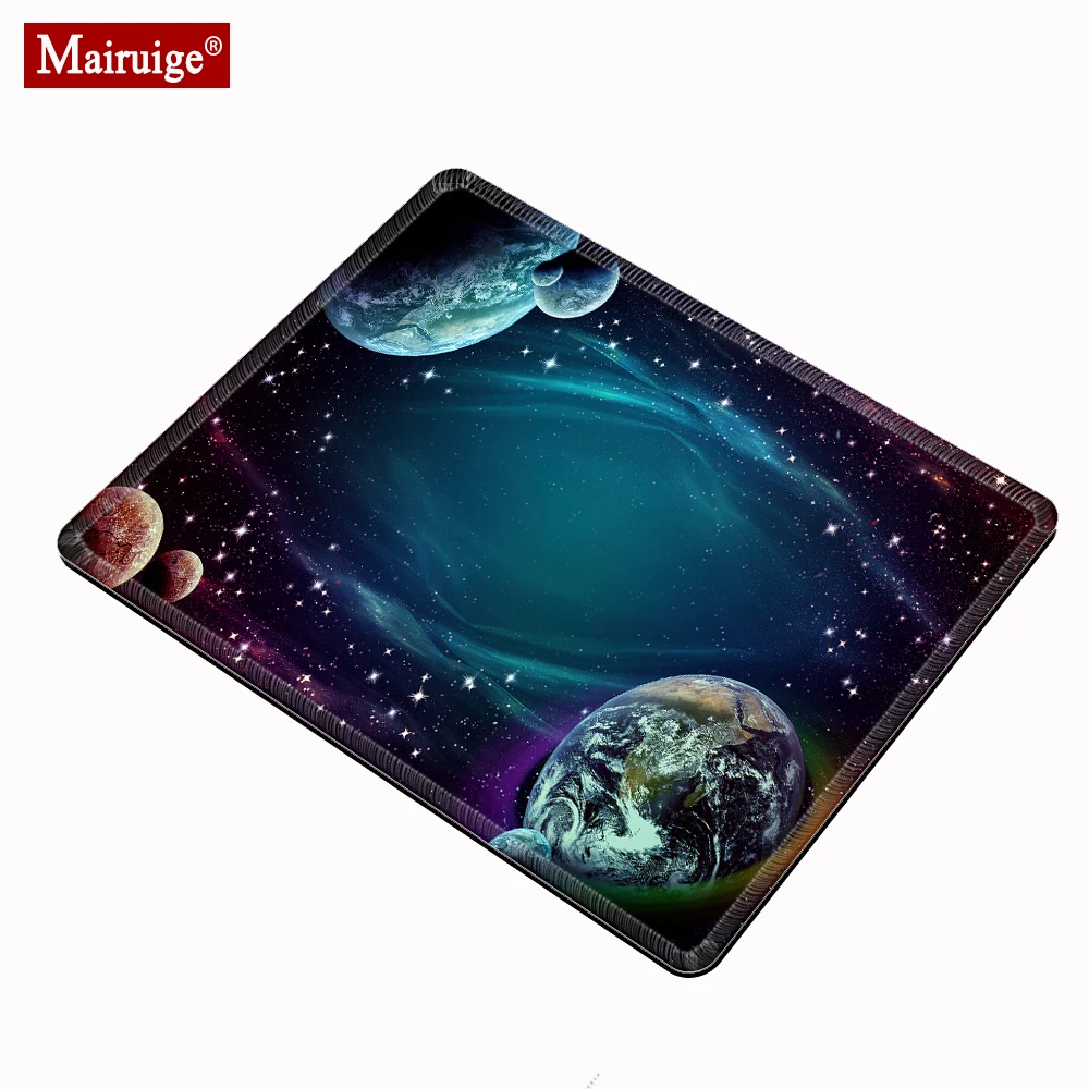 

Sky Planets Star Gaming Mouse Pad PC Small Computer Pad Non-slip Rubber Mouse Pad Desk Pad Star Universe 22*18cm / 29*25cm