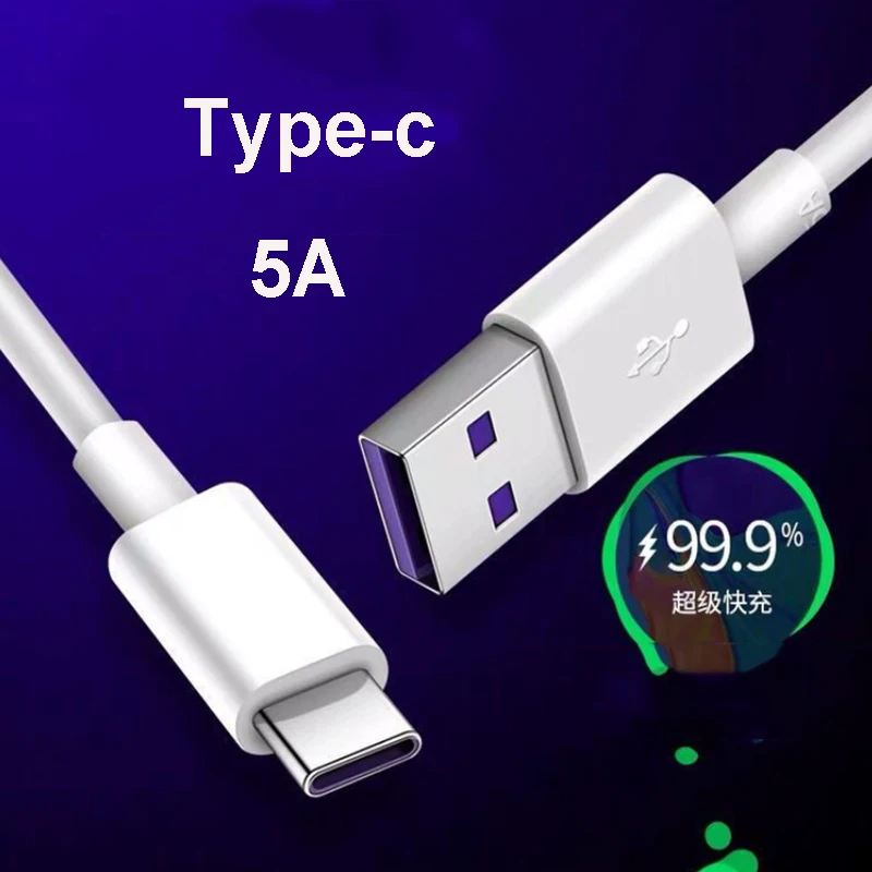 

Кабель USB Type-C для Samsung S20 S9 S8 Xiaomi Huawei P30 Pro, 5 А, 1 м