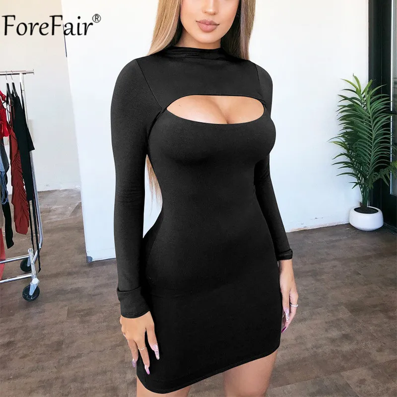 basic black bodycon dress