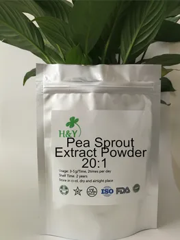 

150-1000g Free Shipping Pure Pea Sprout Extract Pea Shoots Powder 20:1 In Stock