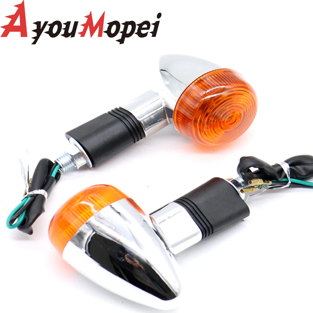 Motorcycle Turn Signals Lights For Kawasaki Vulcan VN800 900 1500 1600 1700 2000Custom Honda VTX1300 C R S RETRO light |