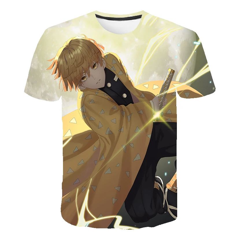 Новинка 2020 осенняя футболка для девочек дьявол убийца Япония анимация Харадзюку