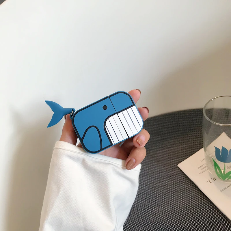 Ins whale Clownfish подходит для Airpods Pro защитный рукав милый стерео силиконовый Apple Airpods гарнитура крышка