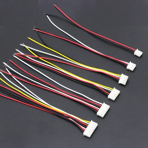 10 Pairs 150mm RC lipo battery balance charger plug 2S1P 3S1P 4S1P 5S1P 6S1P 7S1P Wire Line Cable with male and female plug title=