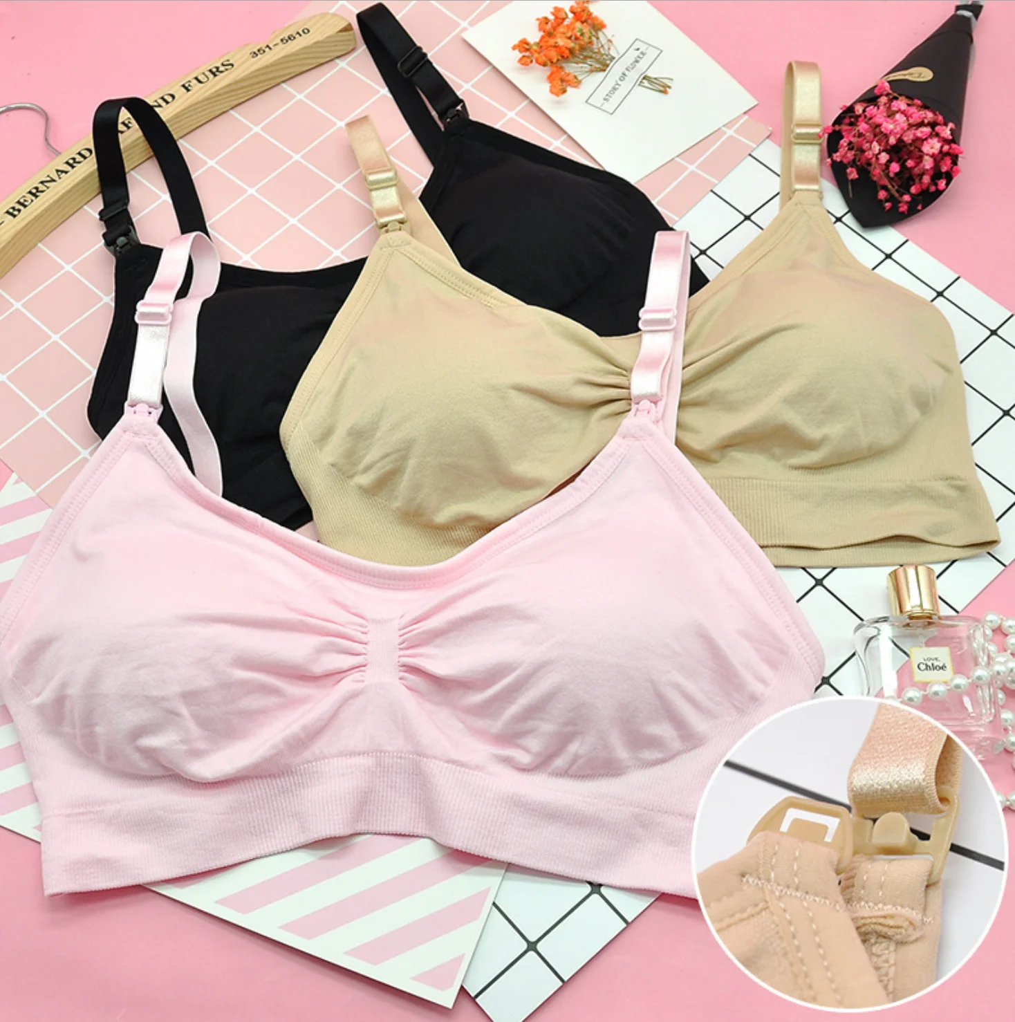 

Breast-Feeding Sports Bra Women Fitness Top Yoga Bra For Cup A-D Black Running Yoga Gym Crop Top Women Push Up Sport Bra Top
