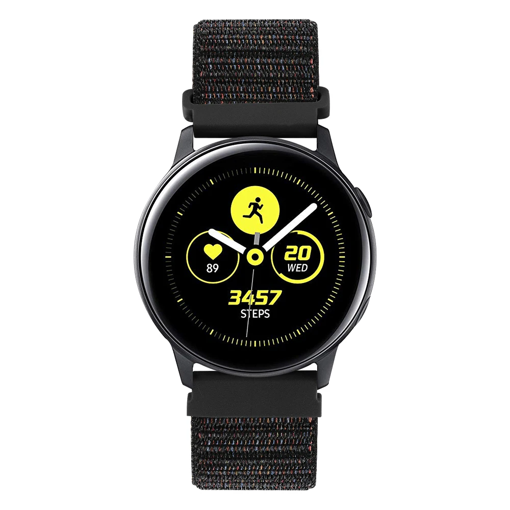 Для samsung galaxy watch active 2 40 мм 44 мм полосы 20 мм 22 мм нейлоновый ремешок для galaxy watch 46 мм/gear S3 Frontier/классический браслет
