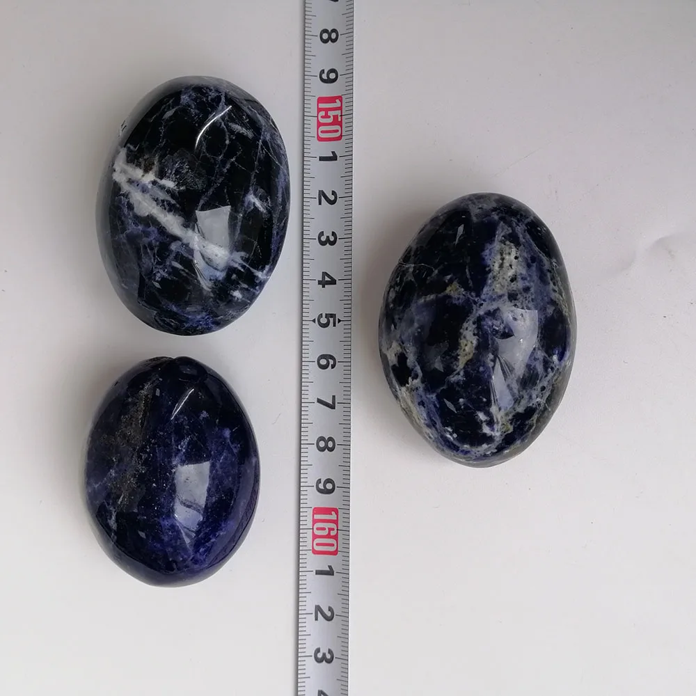 Высокое качество Sodalite Пальмовая форма камня ручной работы для подарка и домашнего декора ZT