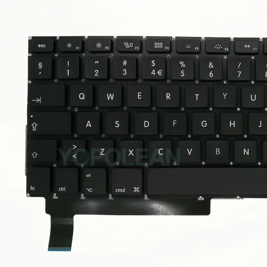 3 предмета в комплекте, новинка, норвежская Клавиатура для MacBook Pro, моноблок 1" A1286 2009-2012 лет