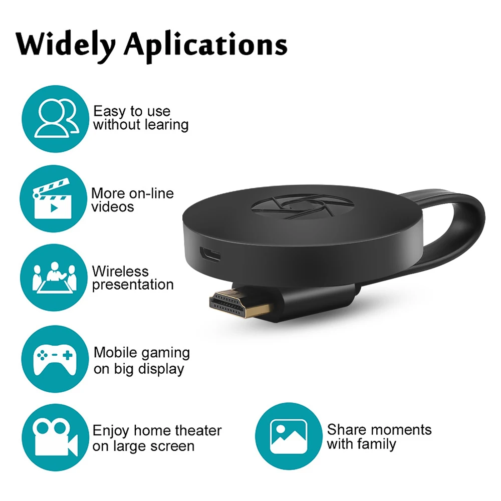 Mirascreen G2 Chromecast HDMI HD tv Stick беспроводной WiFi Дисплей ТВ Ключ Приемник Airplay медиа