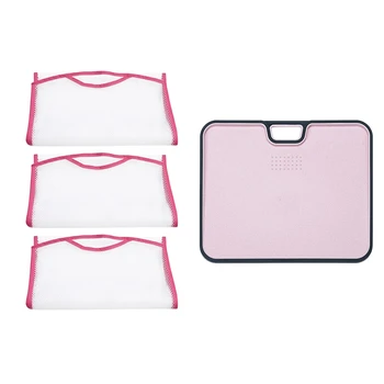 

3 Pcs Net Mesh Bag Drying Pillow Hanger Laundry Rack & 1 Pcs Eco Wheat Straw Chopping Board Ran Color