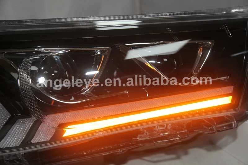 Новое поступление светодиодный передний светильник для TOYOT A HILUX приборный щит Vigo HILUX Revo головной светильник s черный корпус YZ