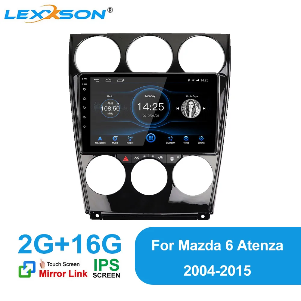 

DSP 2G+16G IPS Screen Android 10.1 Car Radio 1024x600 GPS Navi RDS stereo for MAZDA 6 2004 05 06 07 08 09 10 11 12 13 14 2015