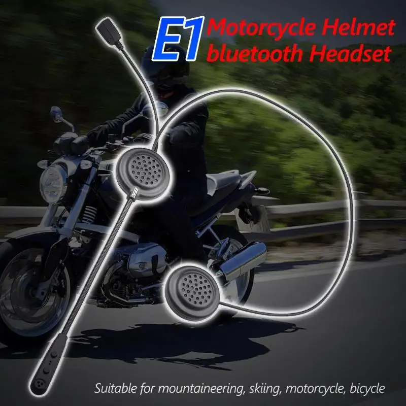 E1 мотоциклетный шлем Bluetooth гарнитура CSR 4,1 Мотоцикл Беспроводные Стерео объемные наушники