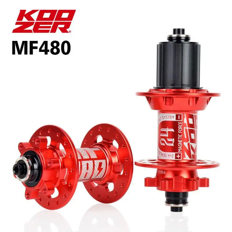 

Bike Hubs KOOZER MF480 Front Rear Hub Set 2/4 Bearings 24T Ratchet 32 Holes Quick Release Thru Axle Mountain For 8 9 10 11S
