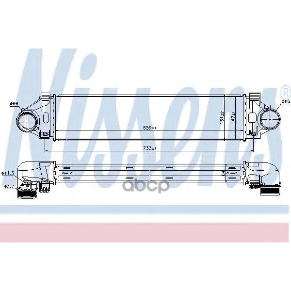 Интеркулер Volvo: S80 2.0 D 06- Nissens арт. 96471