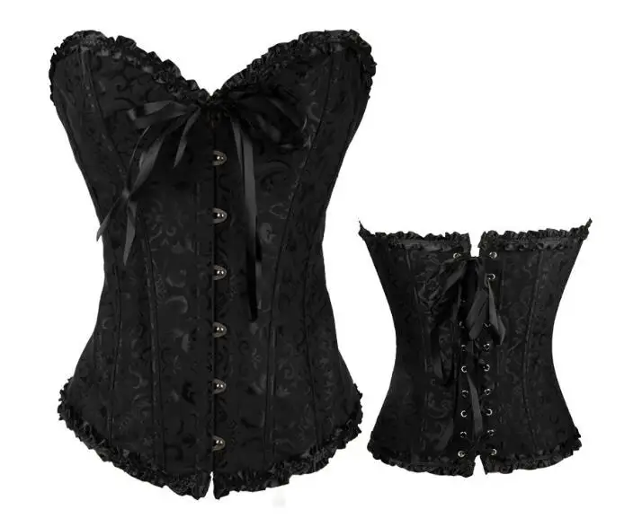 6XLGothic Body Shaper Corset Women Fashion Sexy Push Up Body Shaper Clothing Court Corset Tights Lace-Up Chest Corset