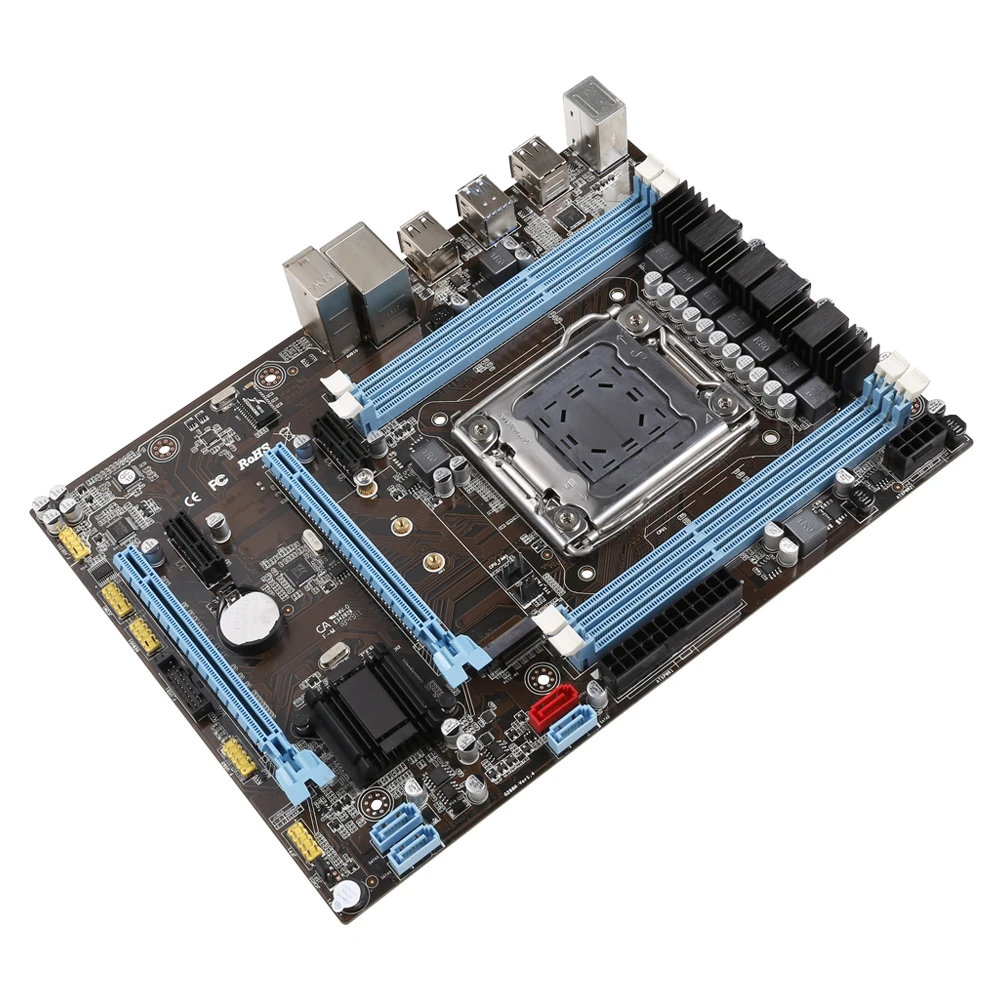 Материнская плата VEINEAD X79 материнская LGA2011 ATX USB3.0 SATA3 PCI E DDR3 64 ГБ компьютерные