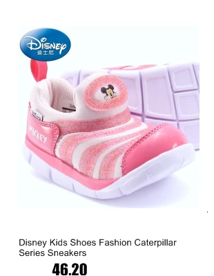 Disney Kids/сезон осень-зима; хлопковые теплые тапочки с Минни; нескользящая шерстяная обувь для маленьких мальчиков и девочек; домашние тапочки; обувь с героями мультфильмов