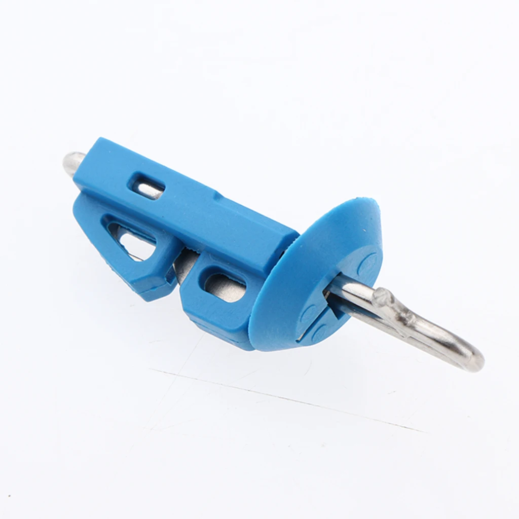 5pcs Splash Down Solo Sea Fishing Bait Clip Locking Lock Blue