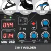 Semi-automatic Welding Machine Mig Welder Welding Machine MIG-250 Welder 250A MIG MMA TIG 110V/220V 4