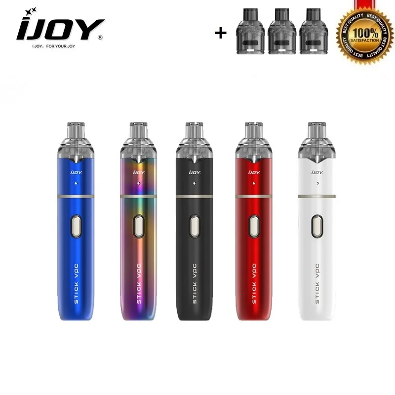 

IJOY Stick VPC Pod Kit 15W 1100mah Built-in Battery Mod with 1.6ml E-cigarette Atomizer Vape Pen Starter Kits VS Justfog Minifit