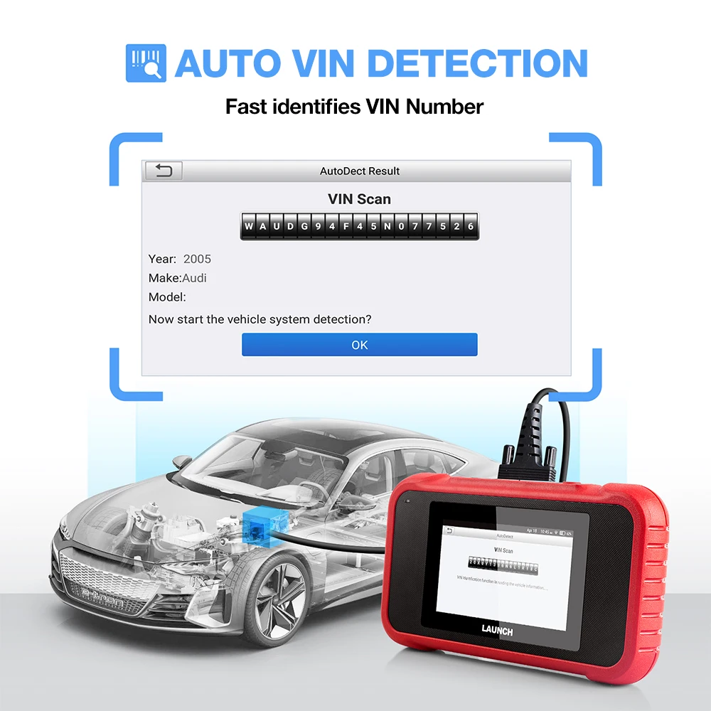 Диагностический инструмент Launch X431 CRP123E OBD2 ENG ABS подушка безопасности SRS на Creader 123E