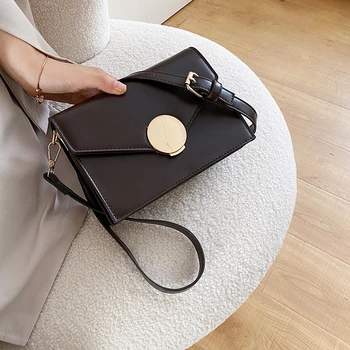 

Small Solid PU Leather Crossbody Bags For Women 2020 Luxury Quality Shoulder Messenger Bag Female Handbags And Purses