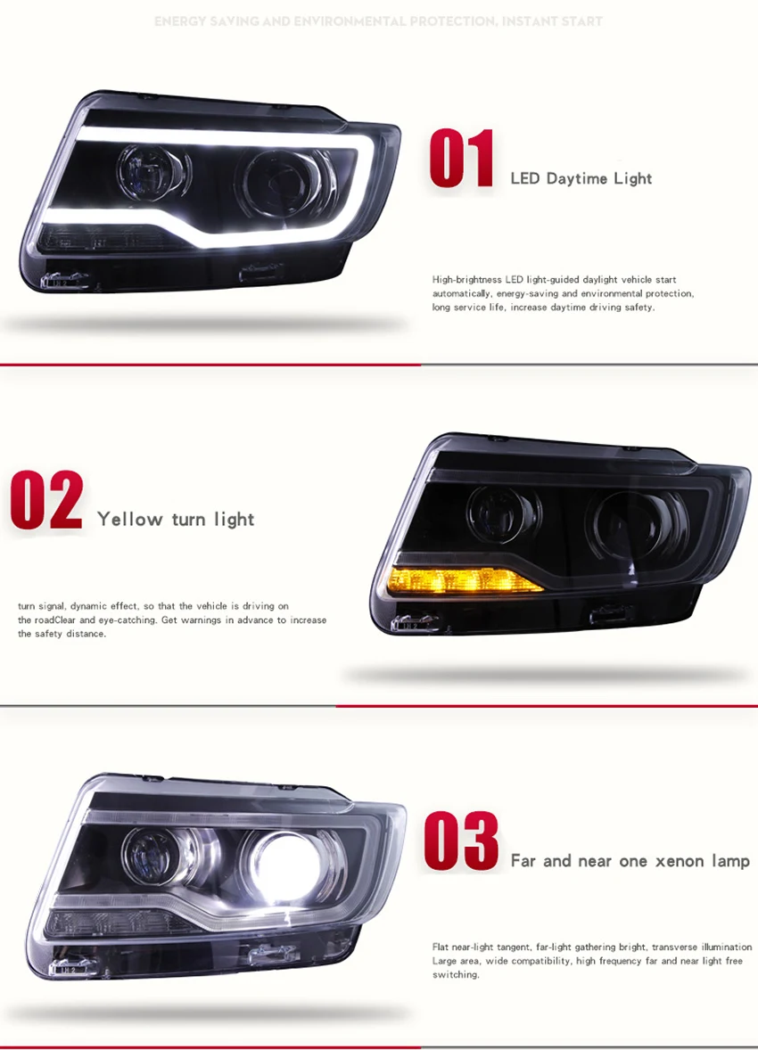 Автомобильный Стайлинг Головной фонарь для Jeep Compass фары компас 2011- Светодиодный фонарь H7 D2H Hid вариант Ангел глаз биксеноновые фары
