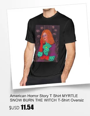 Американская футболка с принтом «История ужасов» футболка «нормальные люди» красивая футболка из 100 хлопка с короткими рукавами больших размеров
