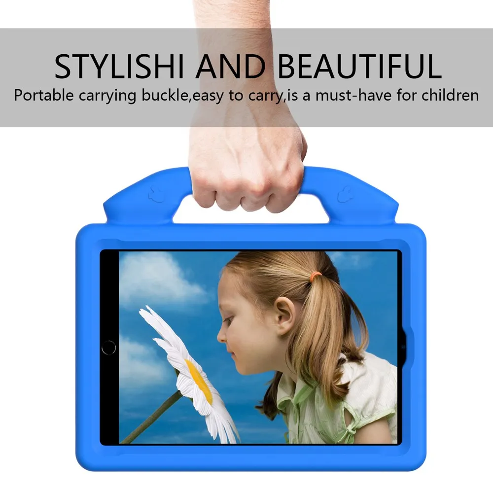 Durable Kids' Shockproof EVA Foam Tablet Case with Hand-held Stand