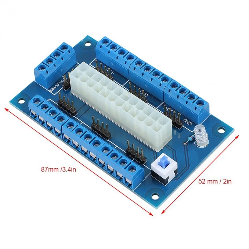 24/20 Pin Atx блок питания скамья верхняя коммутационная плата модуль адаптер для компьютера ПК