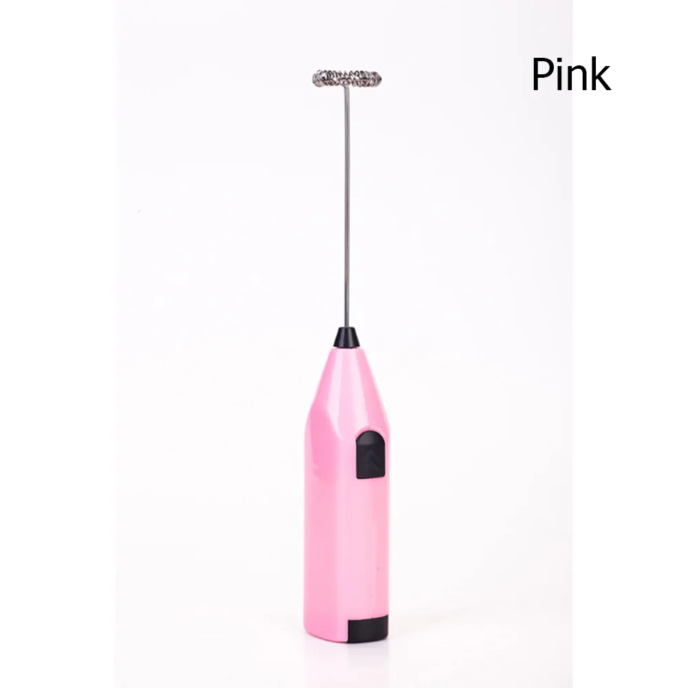 Kitchen Electric Egg Whisk Mini Coffee Blender Milk Bubbler Kitchen Hand-held Coffee Blender Kitchen Appliances for Home - Цвет: Pink