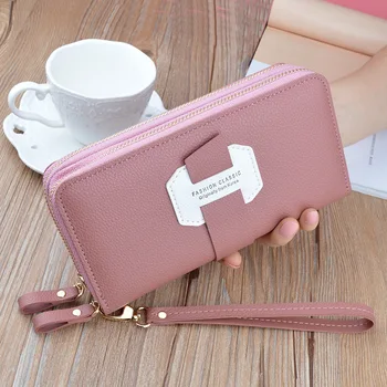 

Designer Women Wallet Clutch Female Purse Zipper Pocket Women Long Wallets Pu Leather Coin Purses Card Holder WWS321